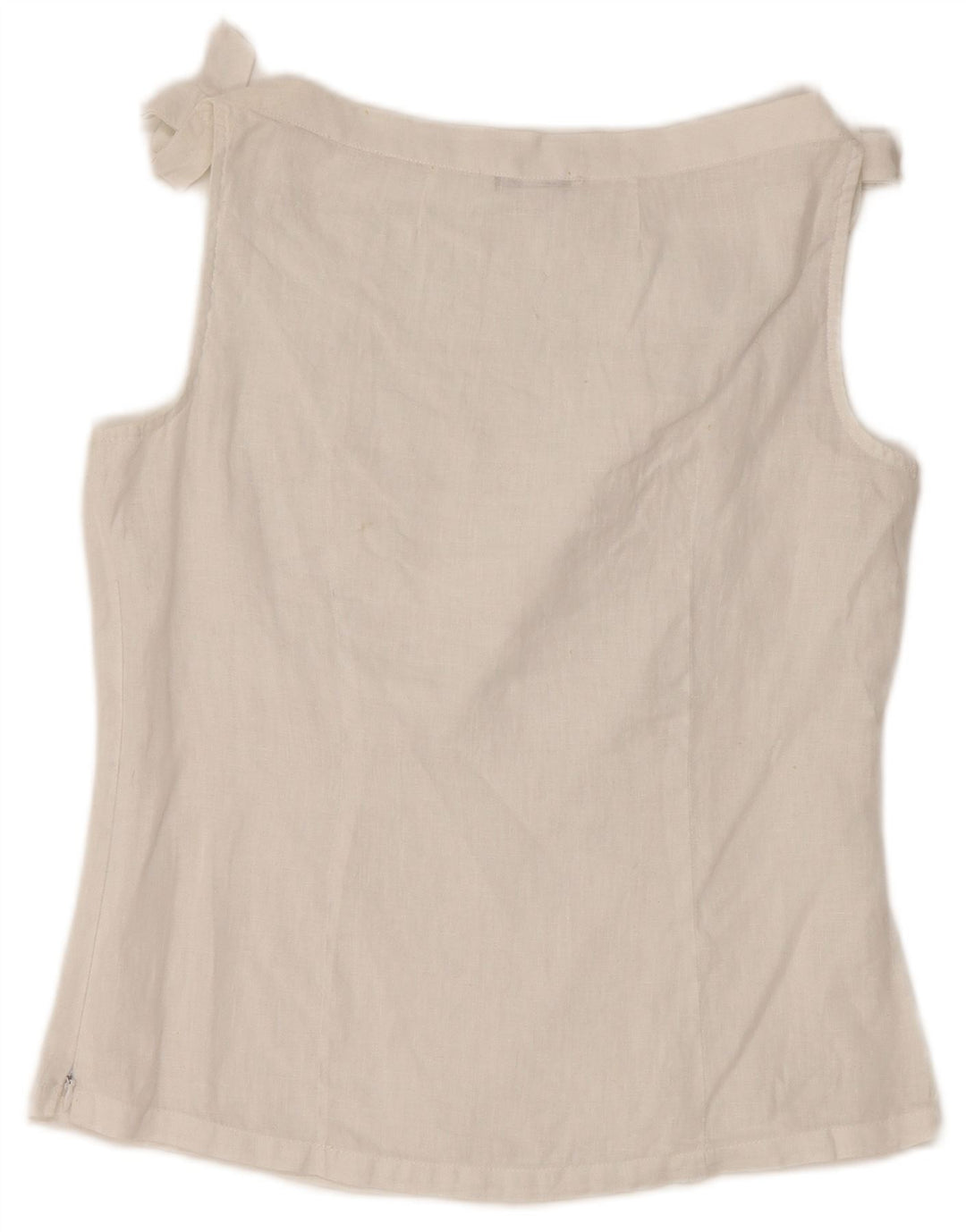 NARACAMICIE Dame ærmeløs bluse Top UK 8 Small White