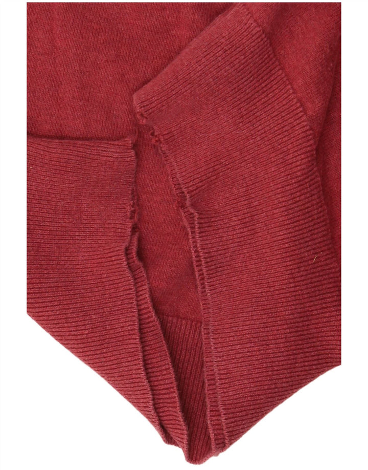 Marks & Spencer Herre V-hals sweater Medium Bourgogne bomuld