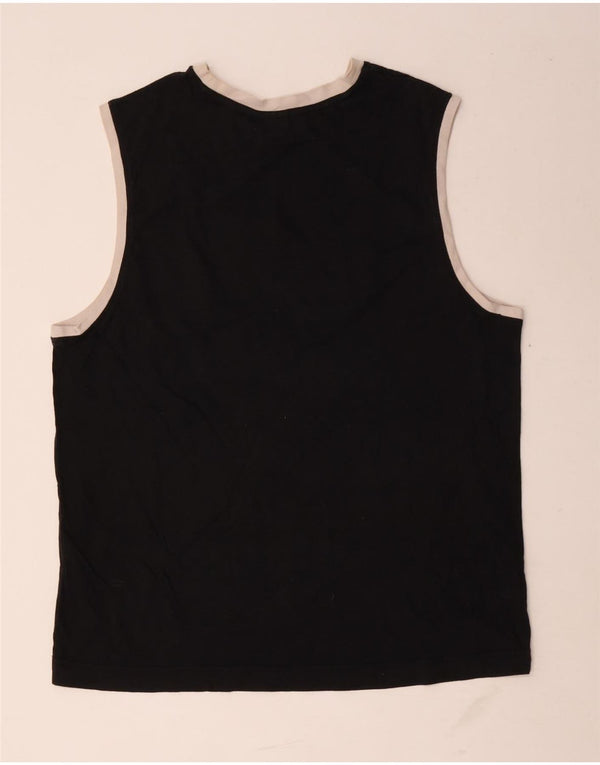 Puma Mens Graphic Vest Top 2XL Black Colourblock Cotton