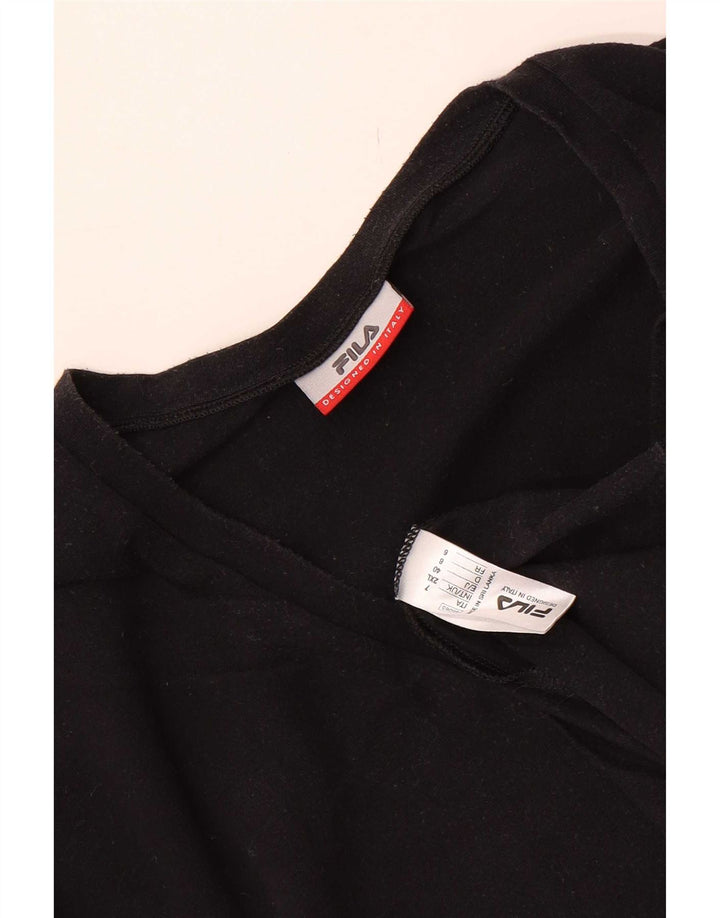 Fila Herre T-Shirt Top 2XL Sort Bomuld