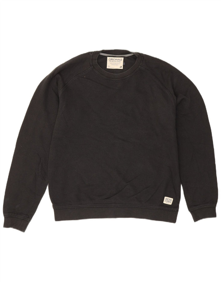 Jack & Jones Sweatshirt til mænd, stor sort bomuld