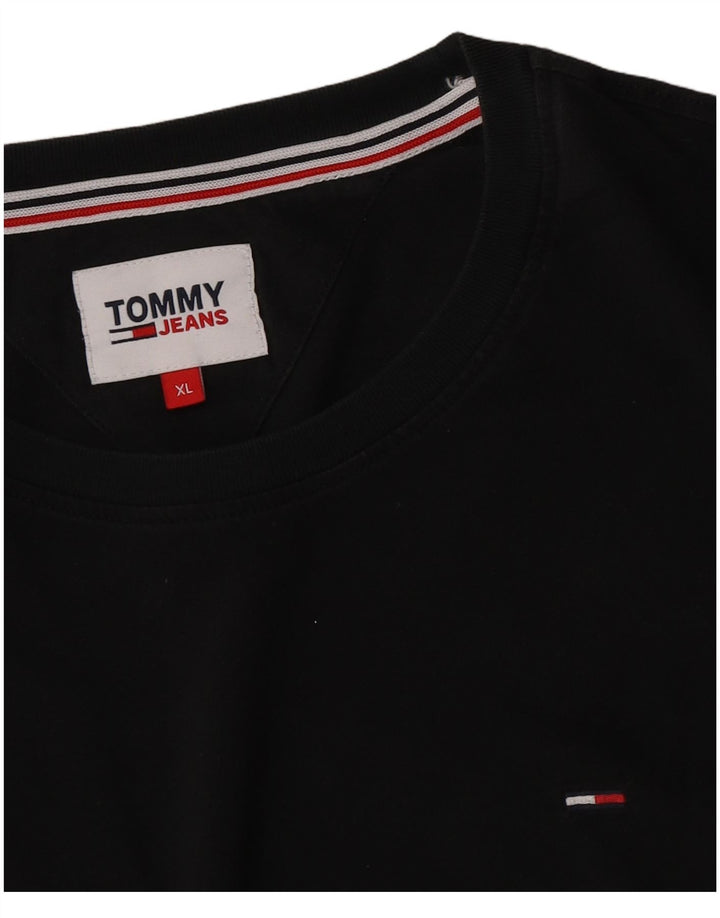 Tommy Hilfiger Herre T-Shirt Top XL Sort