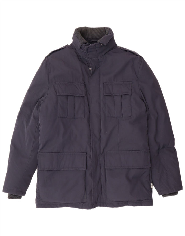 Dacks Herre Military Polstret Jakke UK 36 Small Navy Blue Nylon
