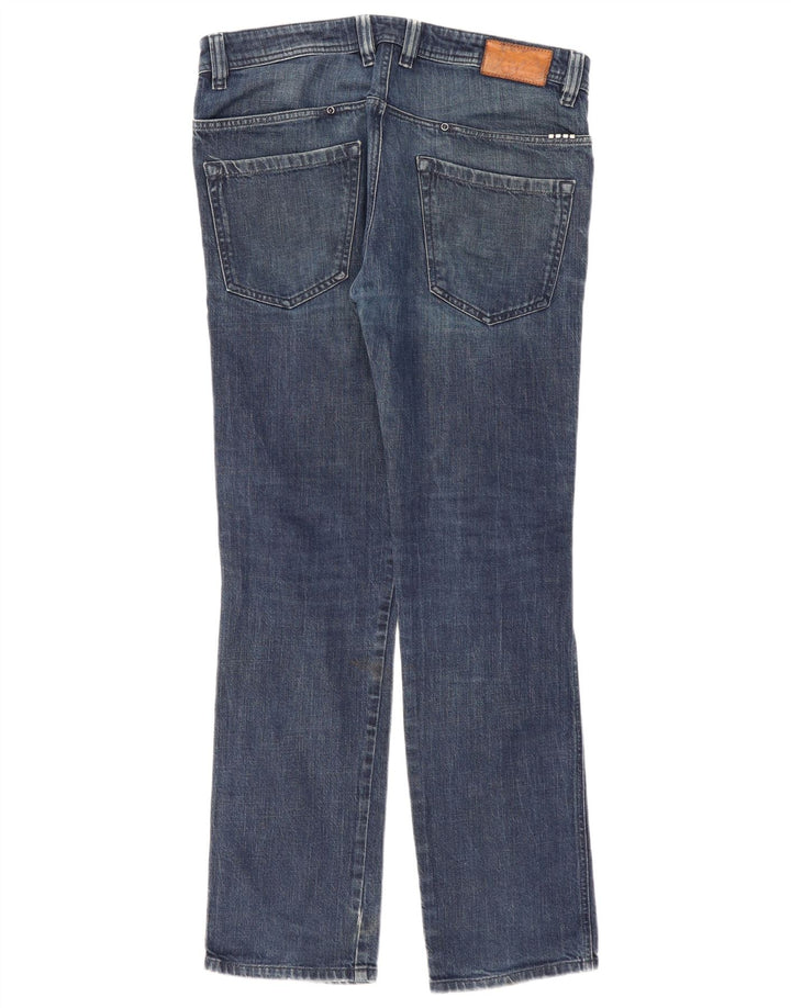 Diesel Herre Paddom Straight Jeans W32 L32 Blå Bomuld