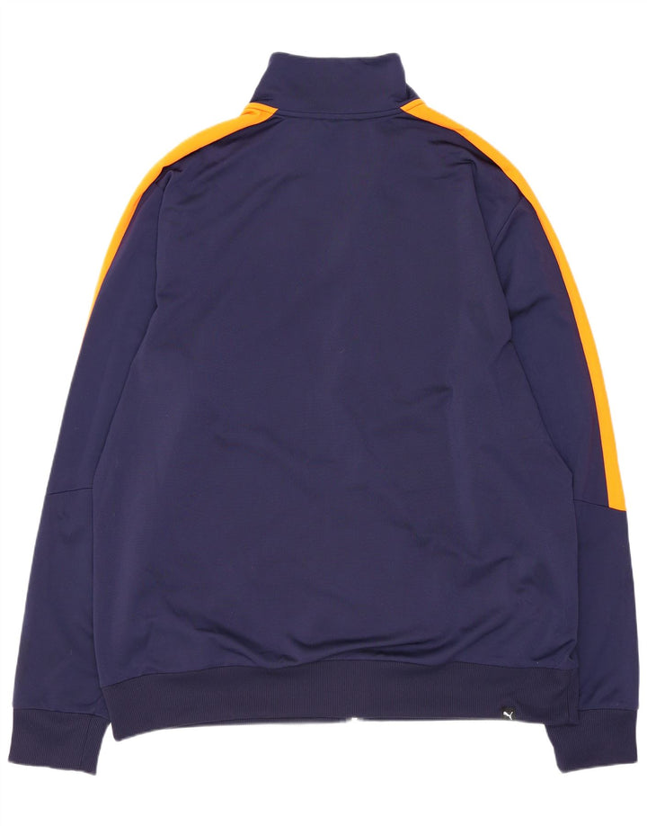 Puma Træningsdragt til mænd Topjakke XL Marineblå Colourblock Polyester Sports