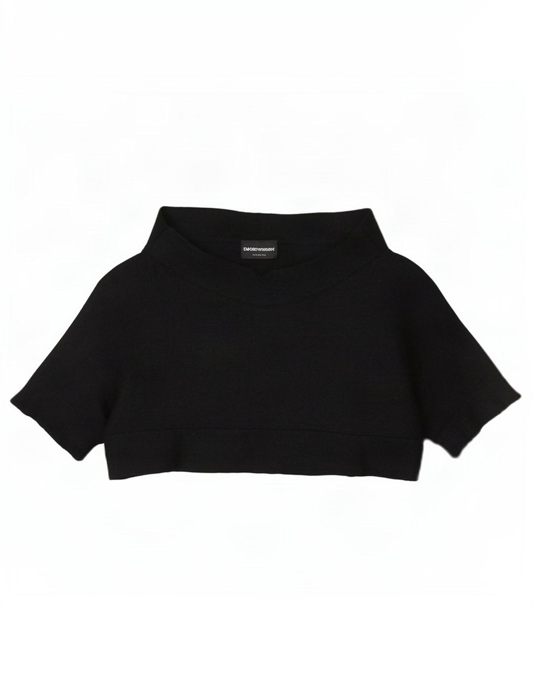 Emporio Armani Dame Crop Top EU 38 Medium Sort