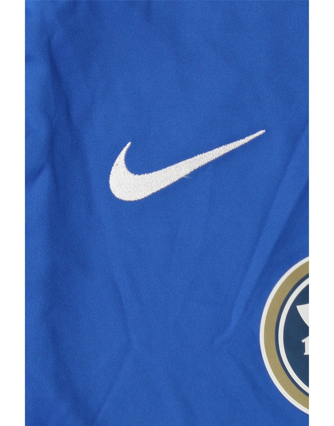 NIKE Herre Dri Fit grafisk T-shirt Top Stor blå polyester