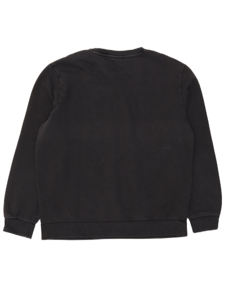 Puma Herre Grafisk Sweatshirt Jumper Stor Sort Bomuld
