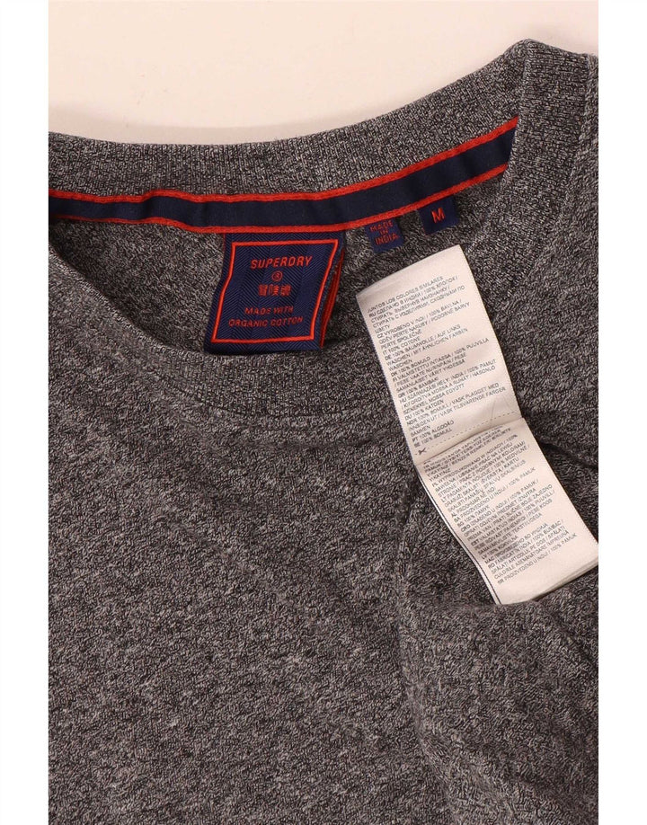 Superdry T-shirt top mellem grå bomuld til mænd