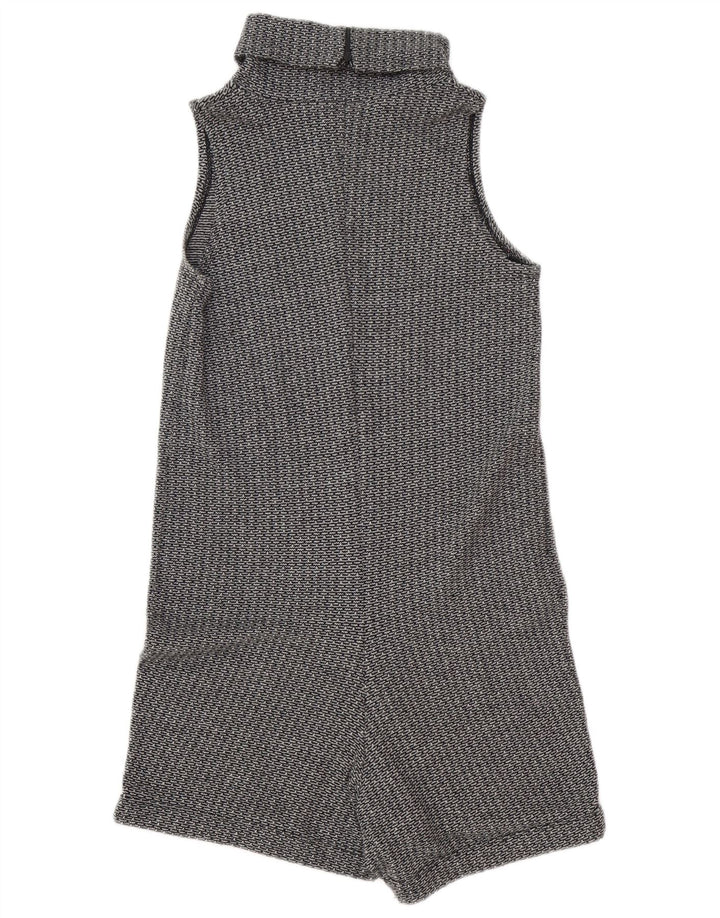 Zara Dame Ærmeløs Playsuit UK 10 Small Grey