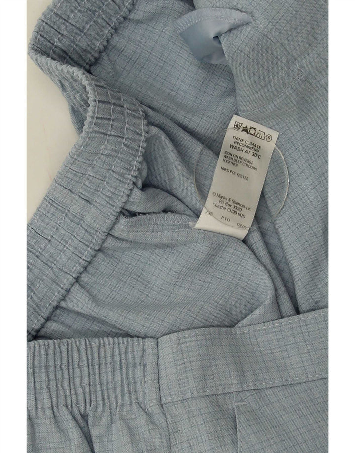 Marks & Spencer Chinobukser til kvinder UK 16 Large W32 L26 Blue Check
