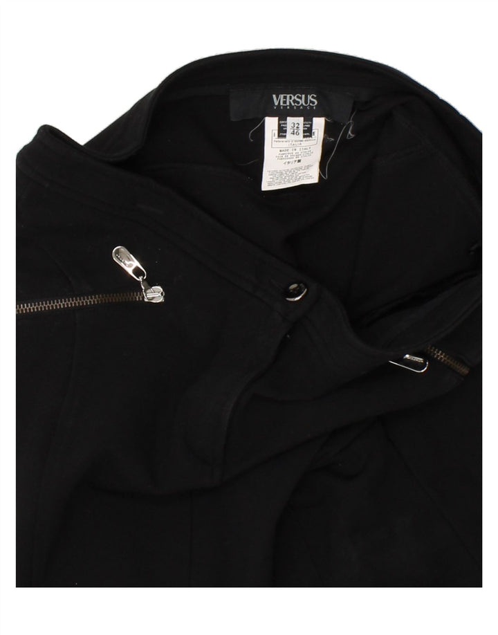 VERSUS VERSACE Womens Straight Skirt IT 46 Large W32 Black Viscose Vintage Versus Versace and Second-Hand Versus Versace from Messina Hembry 