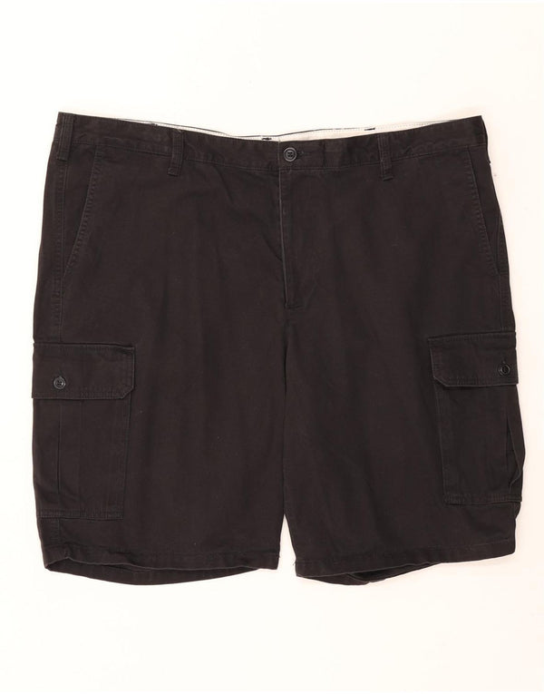 DOCKERS Herre Cargo Shorts W42 2XL Sort Bomuld