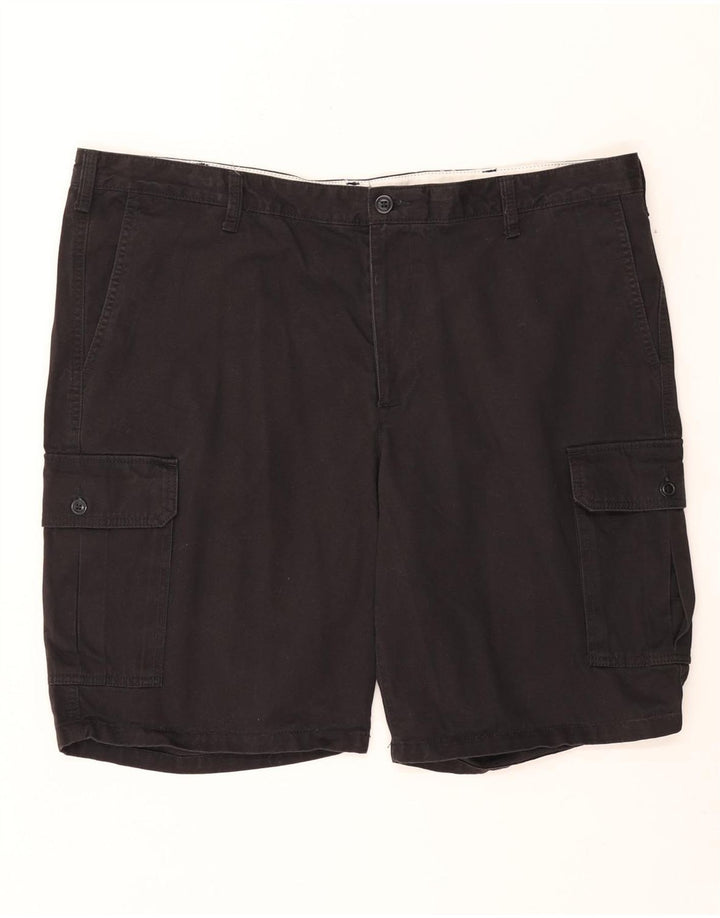 DOCKERS Herre Cargo Shorts W42 2XL Sort Bomuld