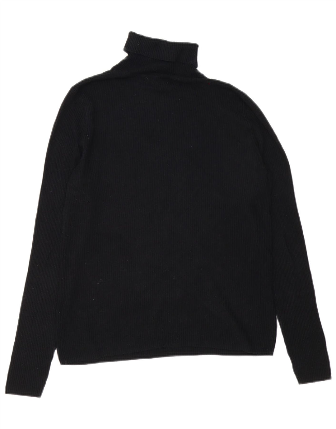 Marks & Spencer Dame Rullehals sweater UK 14 Medium Black Viscose