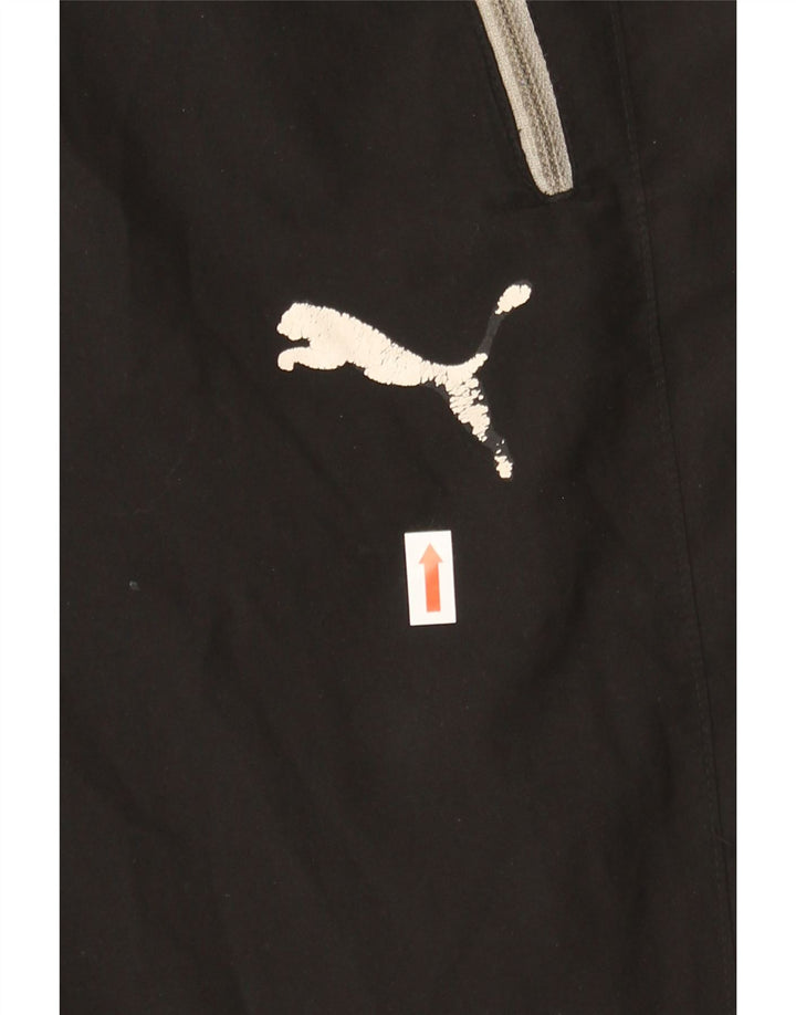 PUMA Boys Tracksuit Trousers 15-16 Years Black Polyester Vintage Puma and Second-Hand Puma from Messina Hembry 
