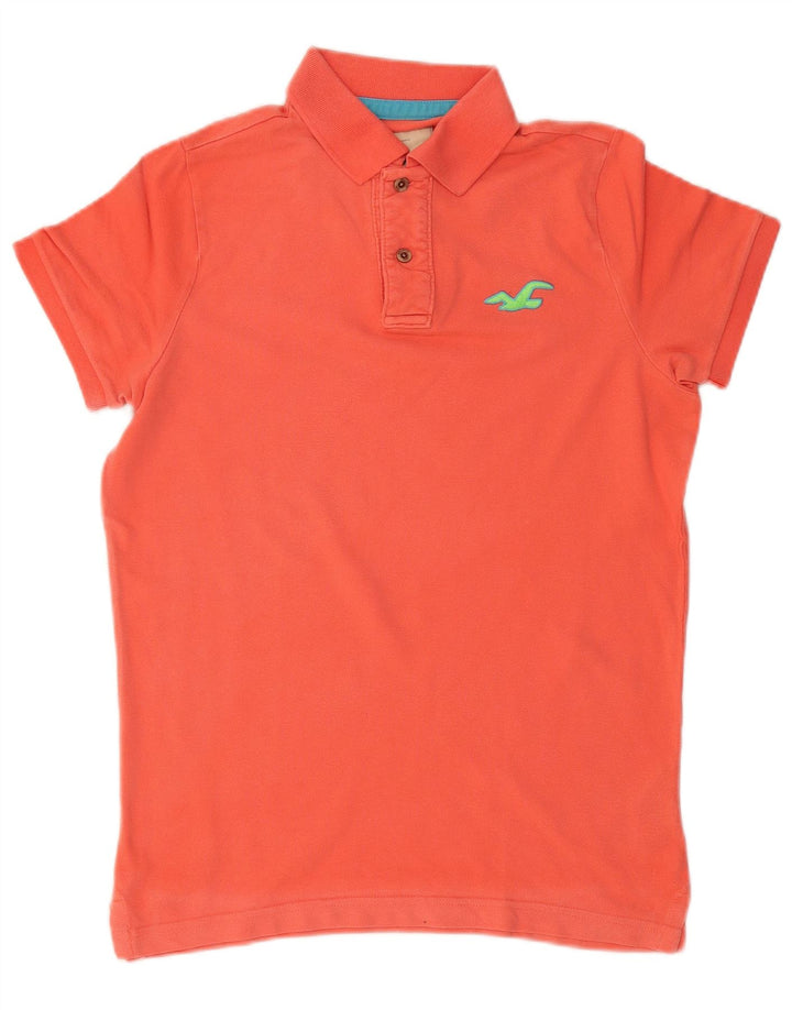 HOLLISTER Herre poloshirt Medium rød bomuld