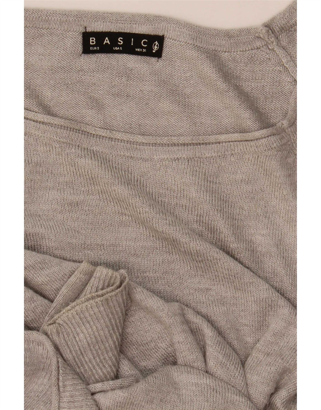 Stradivarius Dame Loose Fit Bluse Top UK 10 Small Grey