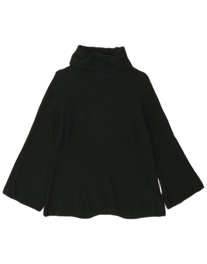 Massimo Dutti Dame Rullehals Sweater UK 10 Lille Grøn Uld