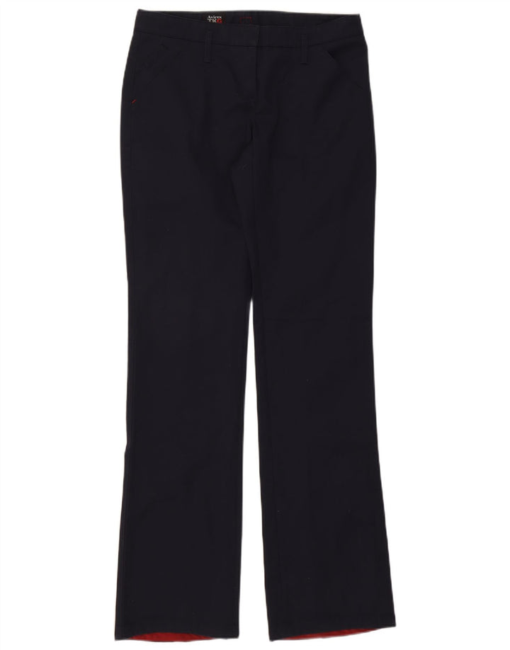 Avirex Dame Bootcut Chino Bukser IT 42 Medium W32 L35 Marineblå Bomuld