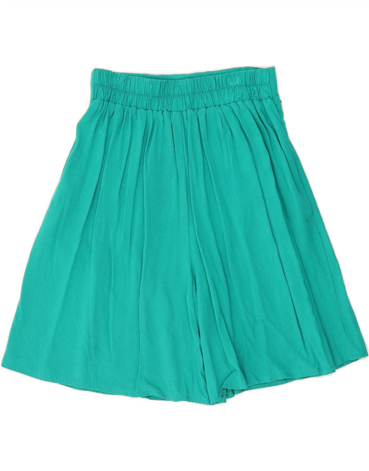 VINTAGE Womens High Waist Casual Shorts W28 Medium  Turquoise Vintage Vintage and Second-Hand Vintage from Messina Hembry 