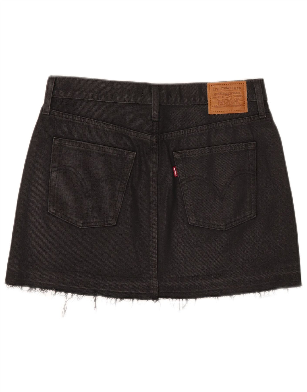 Levi's Mini-denimnederdel til kvinder W27 Lille sort bomuld