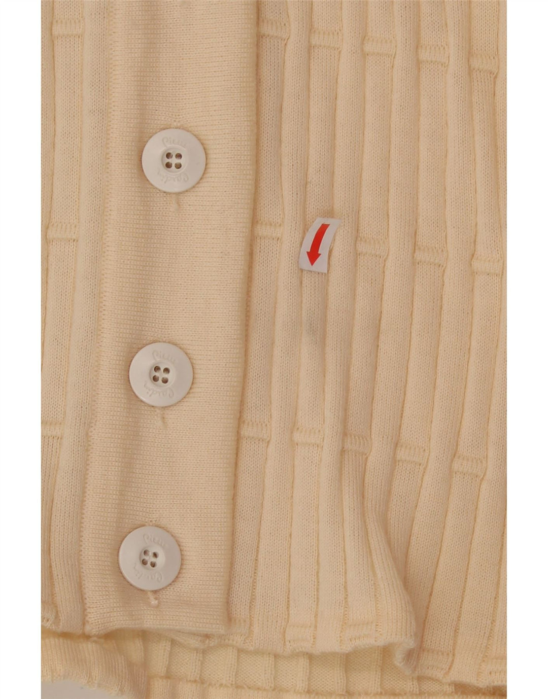 PIERRE CARDIN Womens Oversized Cardigan Sweater UK 10 Small Beige Vintage Pierre Cardin and Second-Hand Pierre Cardin from Messina Hembry 