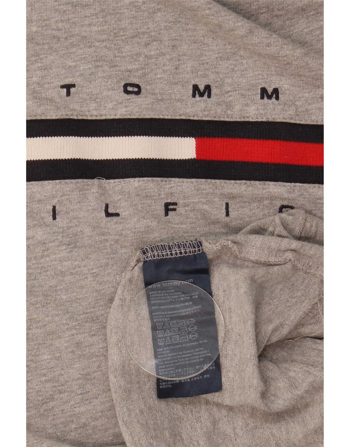 Tommy Hilfiger Herre Grafisk T-Shirt Top Stor Grå Bomuld
