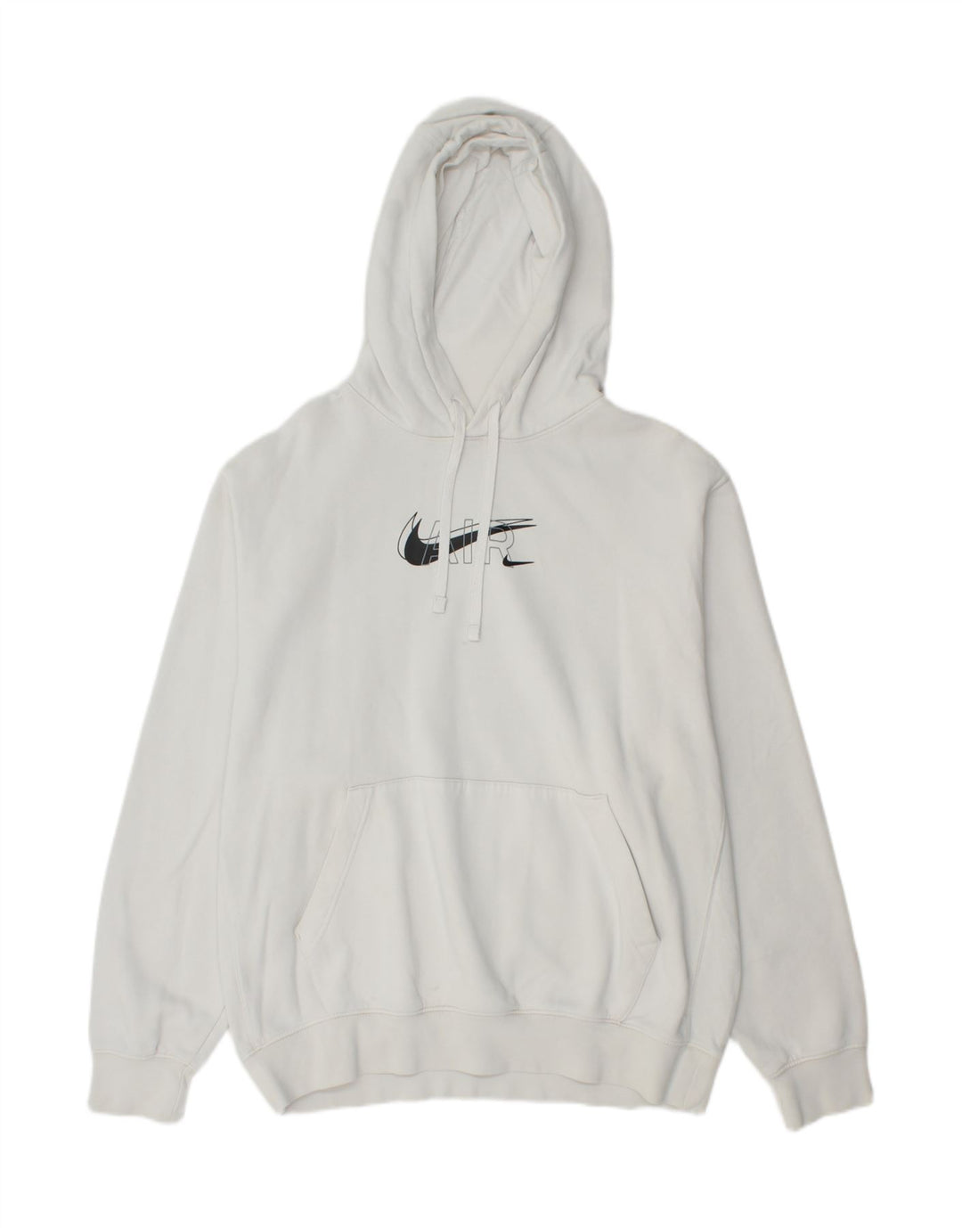 NIKE Grafisk hættetrøje til mænd, stor hvid bomuld