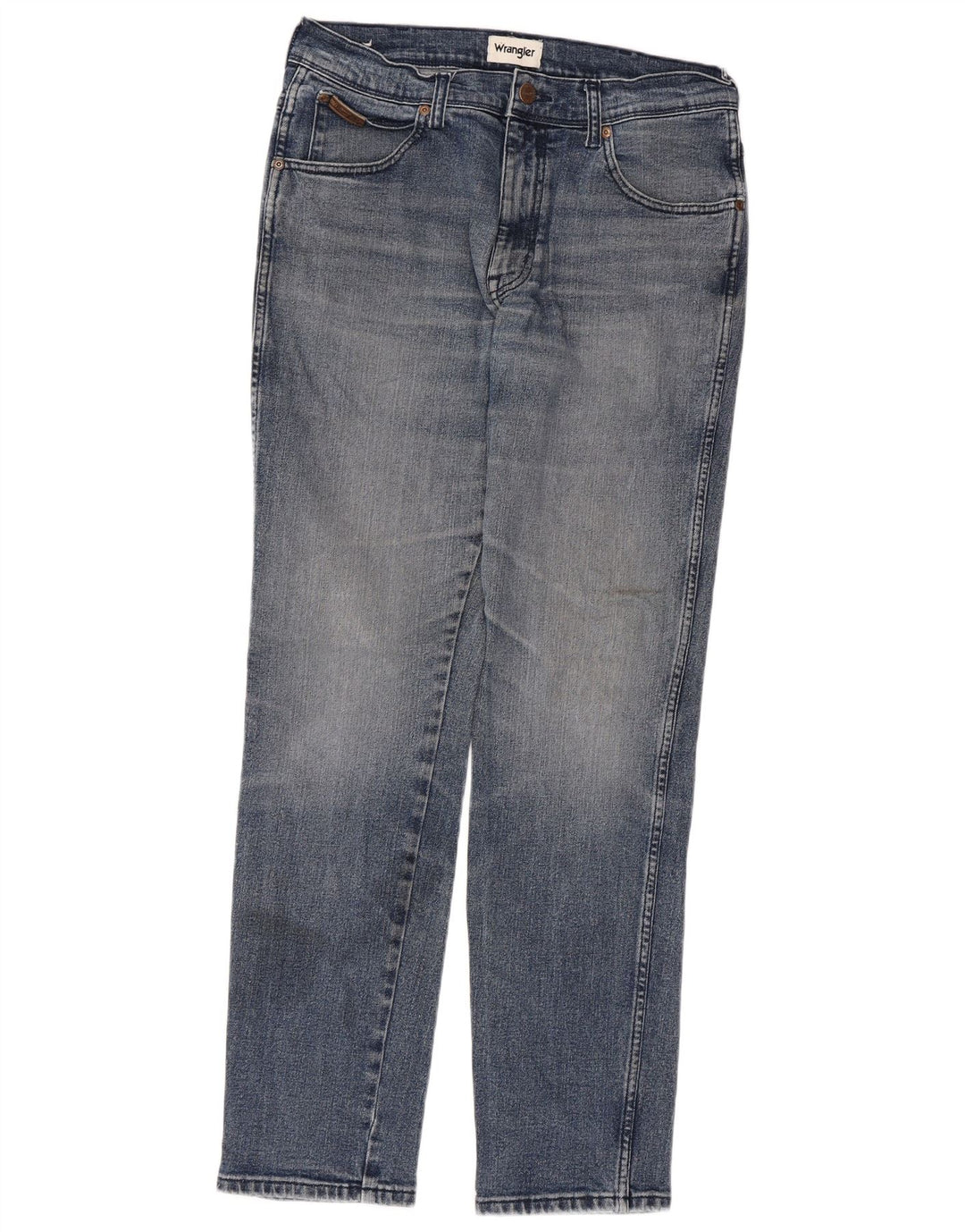 Wrangler Herre Texas Tapered Jeans W32 L32 Blå Bomuld