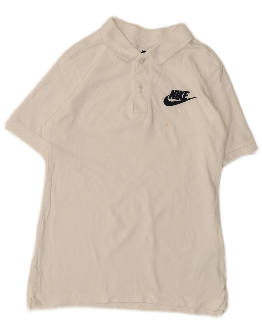 Nike drenge poloshirt 10-11 år Medium hvid bomuld