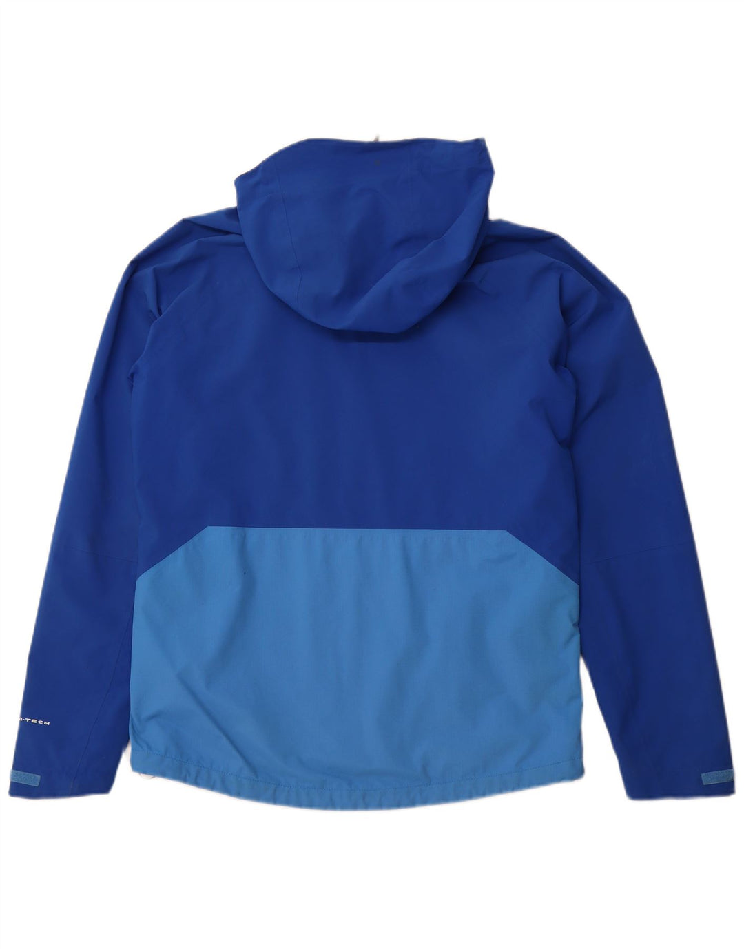 COLUMBIA Herre Omni-Tech Regnjakke med hætte UK 38 Medium Blue Colourblock