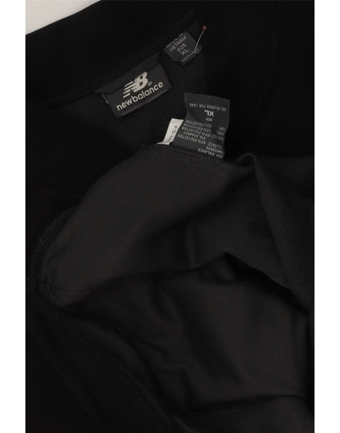 New Balance Træningsdragt til mænd Topjakke XL Sort Polyester