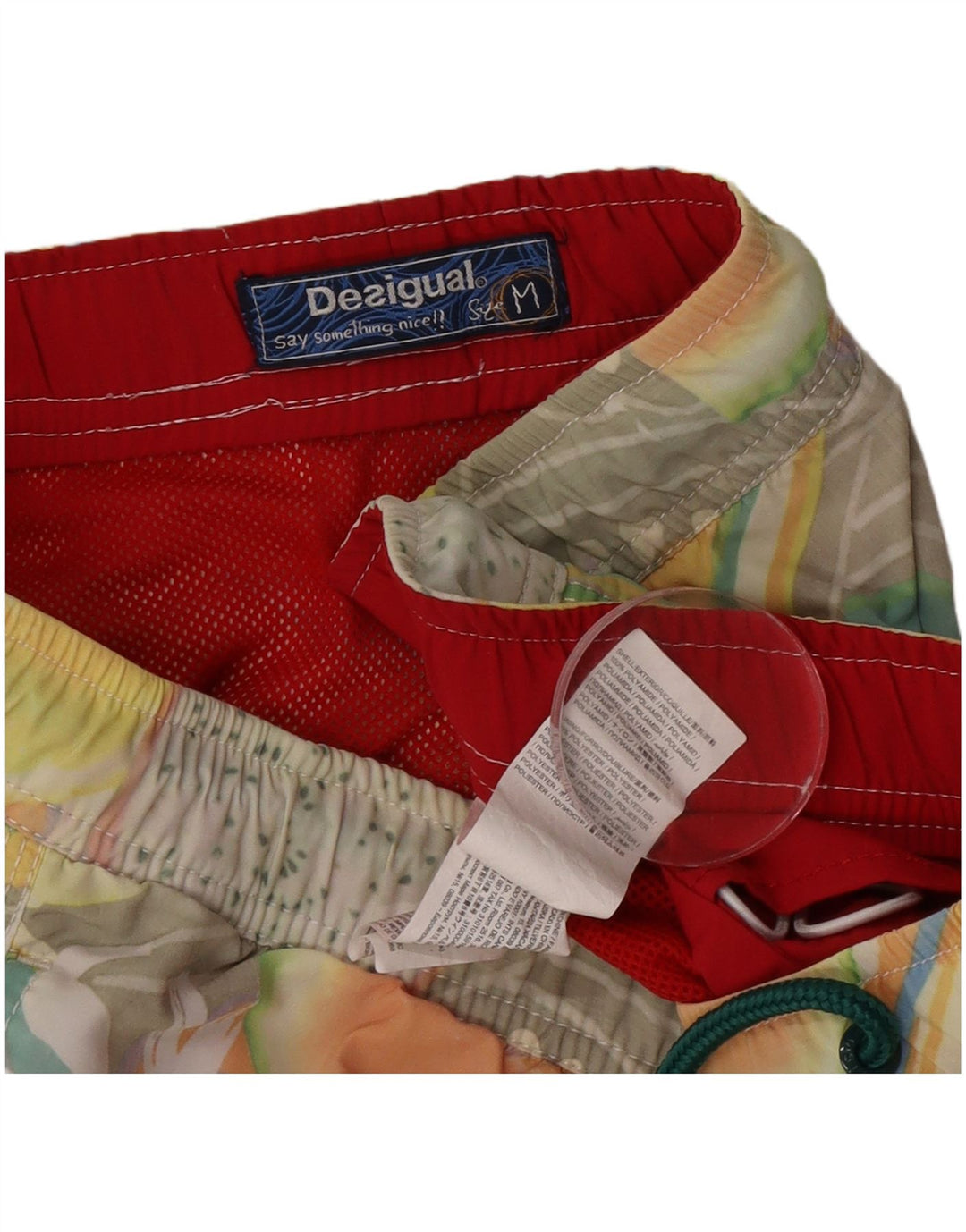 Desigual Herre grafiske svømmeshorts Medium Flerfarvet polyamid