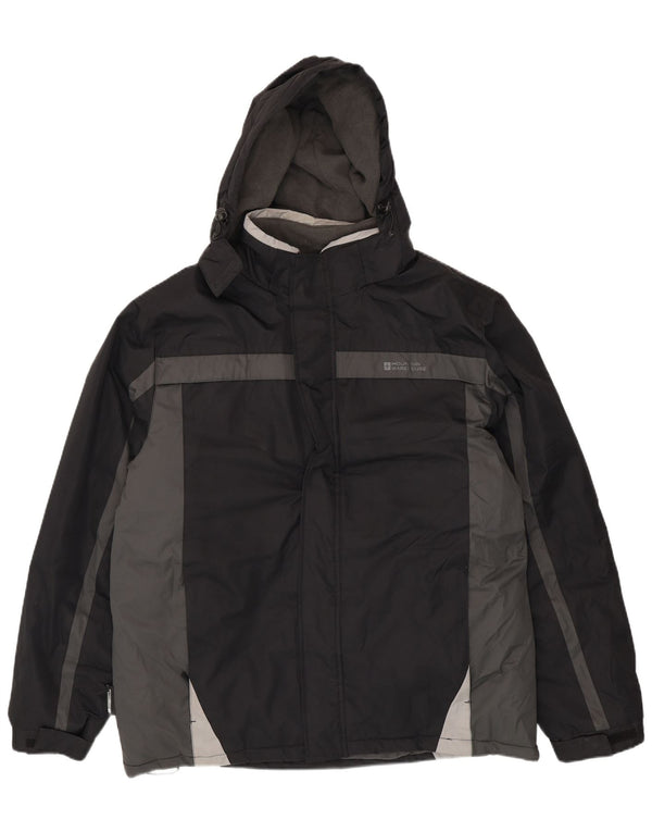 Mountain Warehouse Herre Hætte Skijakke UK 42 XL Sort Colourblock
