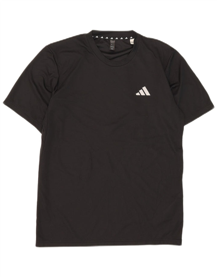 Adidas Herre Aeroready T-Shirt Top Lille Sort Polyester