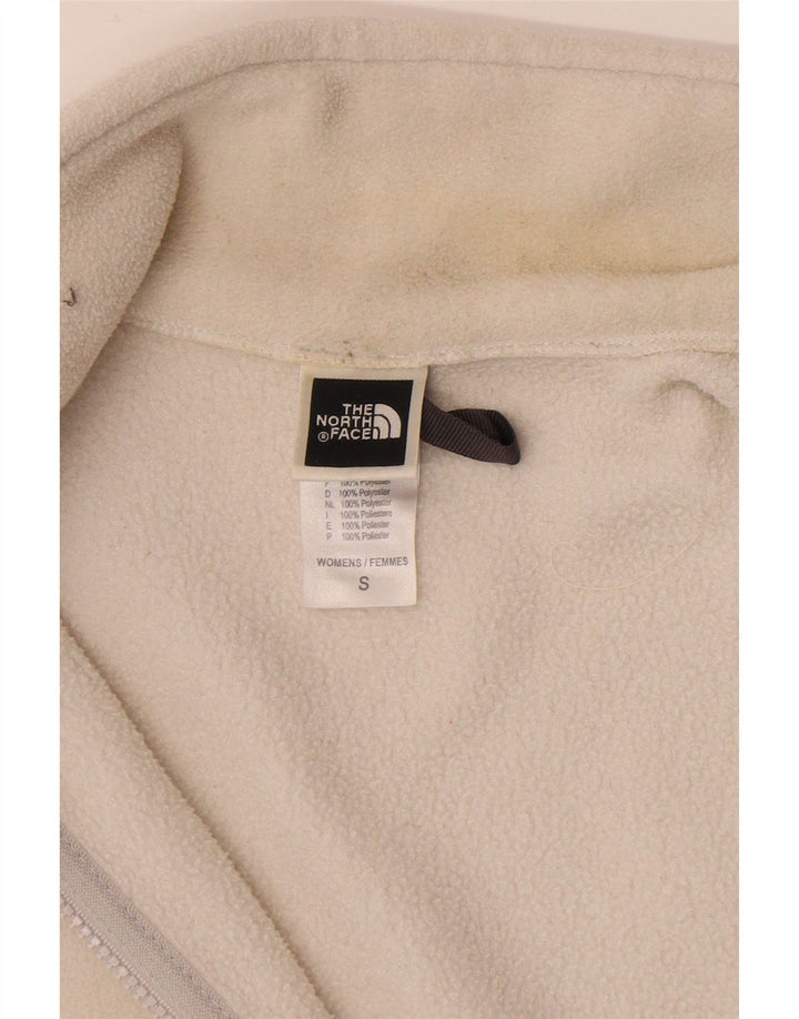 The North Face Dame Oversized Fleece Gilet UK 10 Small White Polyester
