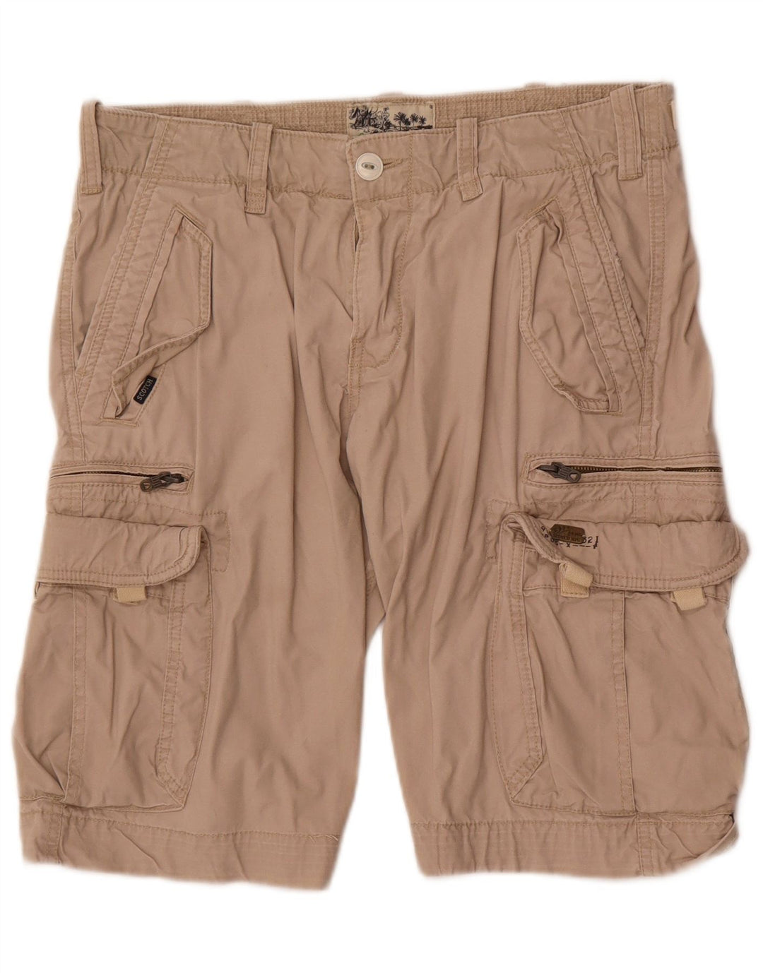 Scotch & Soda Herre Cargo Shorts W32 Medium Beige Bomuld
