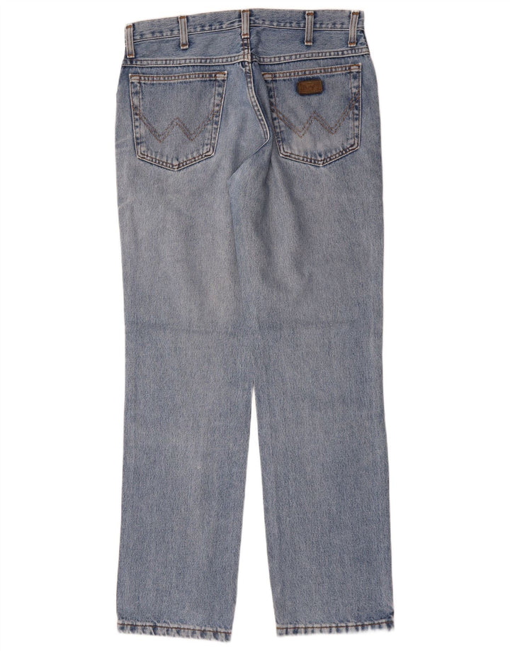 WRANGLER Herre Texas Straight Jeans W33 L32 Blå Bomuld