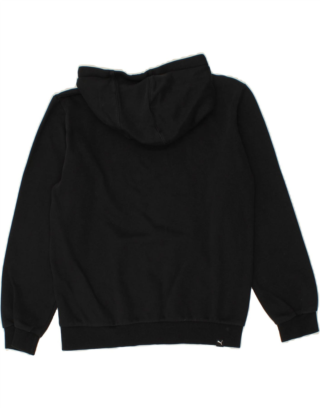 PUMA Boys Graphic Hoodie Jumper 13-14 Years Black Vintage Puma and Second-Hand Puma from Messina Hembry 