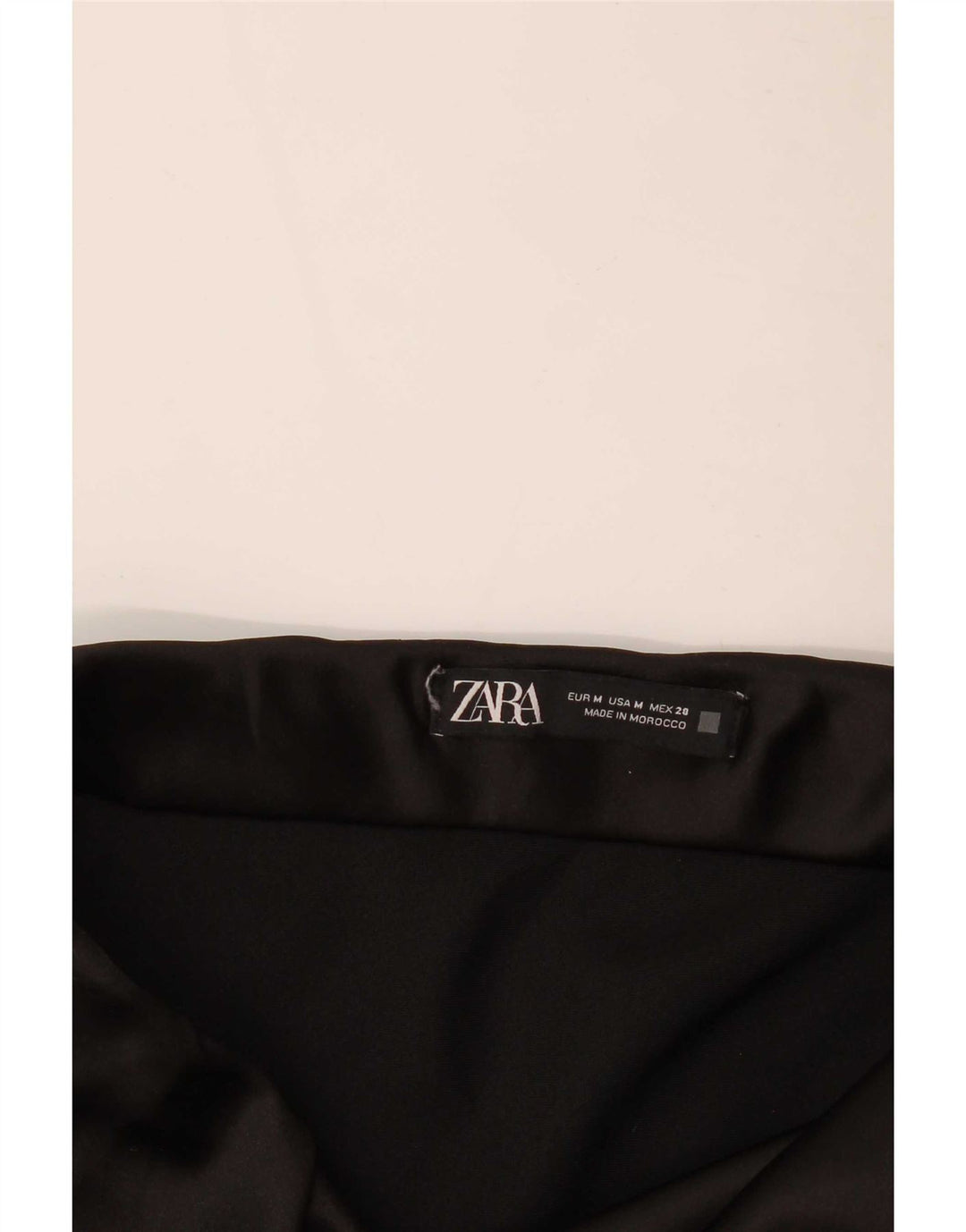 Zara Dame A-Line nederdel Medium W30 Sort