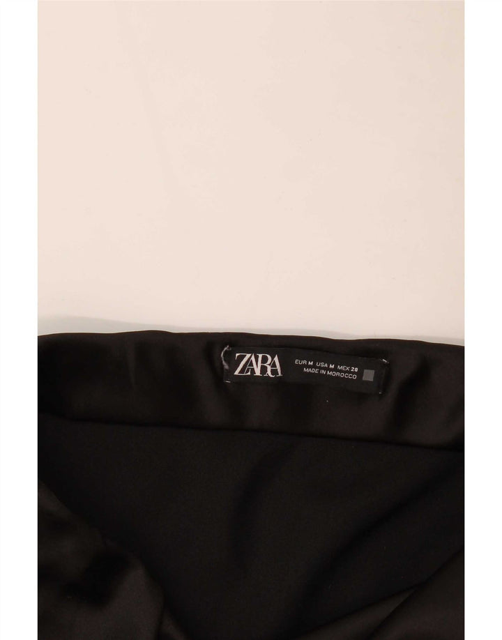 Zara Dame A-Line nederdel Medium W30 Sort