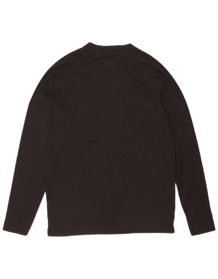 Mountain Warehouse Herre Top Langærmet Stor Sort Polyester