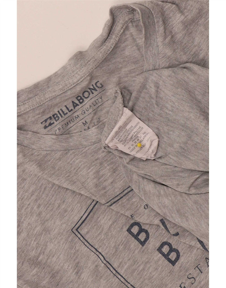 Billabong Herre grafisk T-shirt Top Mellemgrå Flecked Bomuld