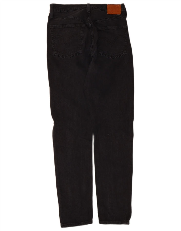Levi's Herre 501 lige jeans W26 L30 sort bomuld
