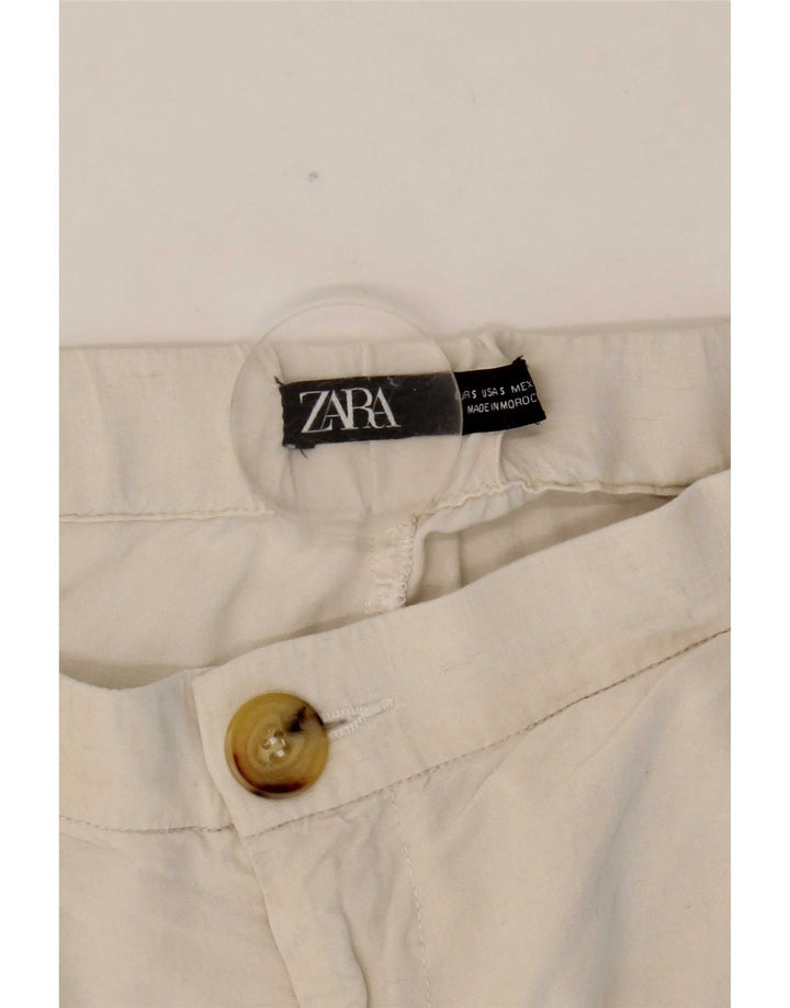 Zara Joggers Cargo Bukser Små W26 L27 Hvide