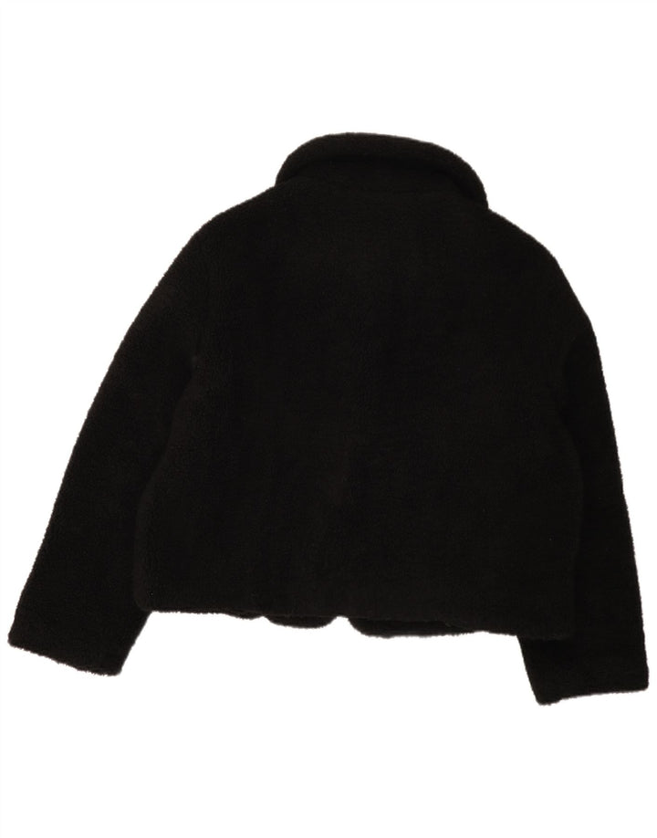 Zara Dame Fleecejakke UK 16 Stor Sort Polyester