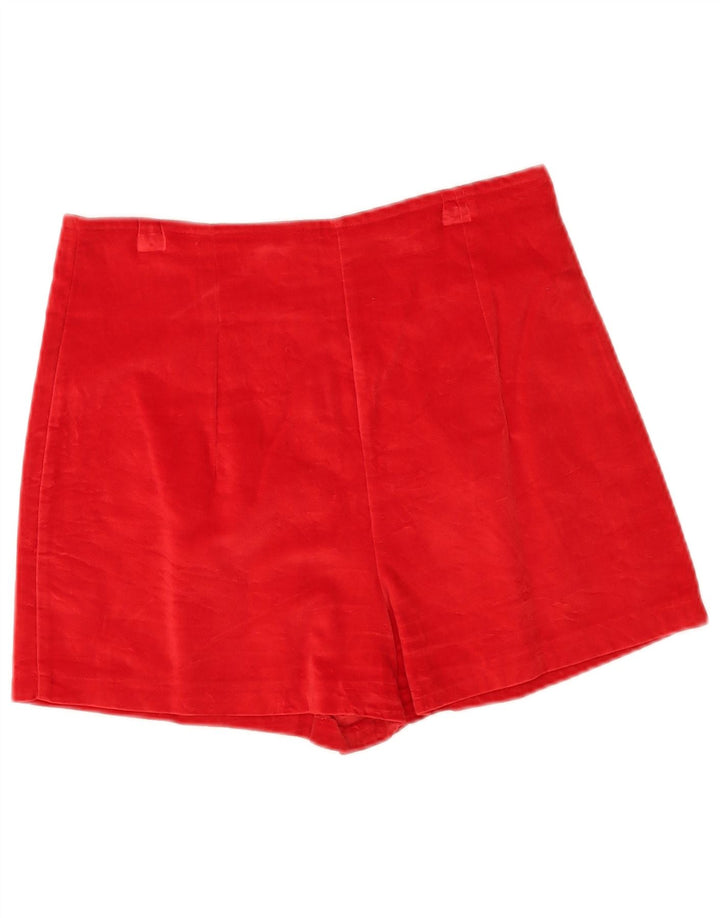 Vintage Womens Hot Pants US 4 Small W28 Red Cotton