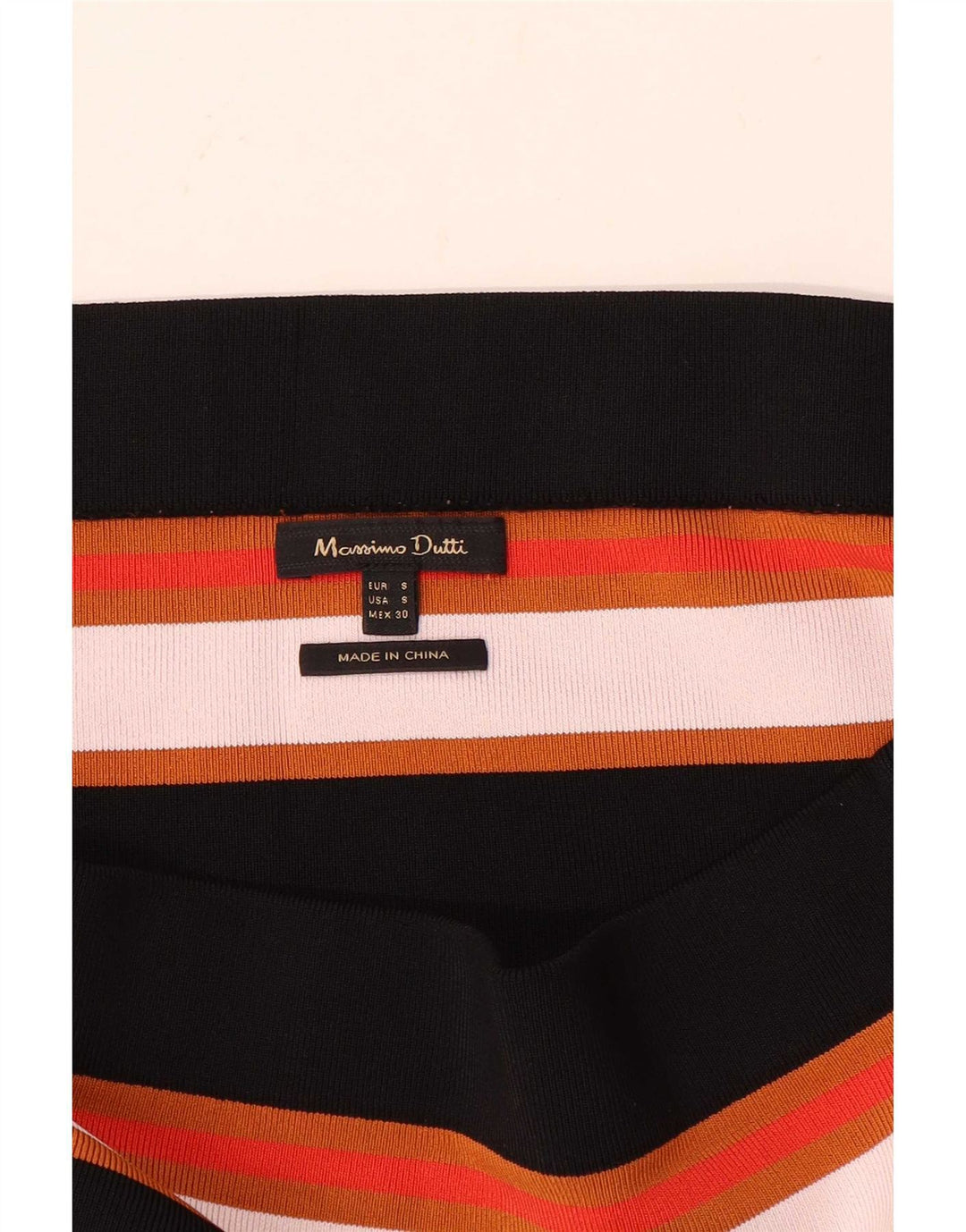 Massimo Dutti Dame Off Shoulder Top UK 8 Small Multicolored Striped