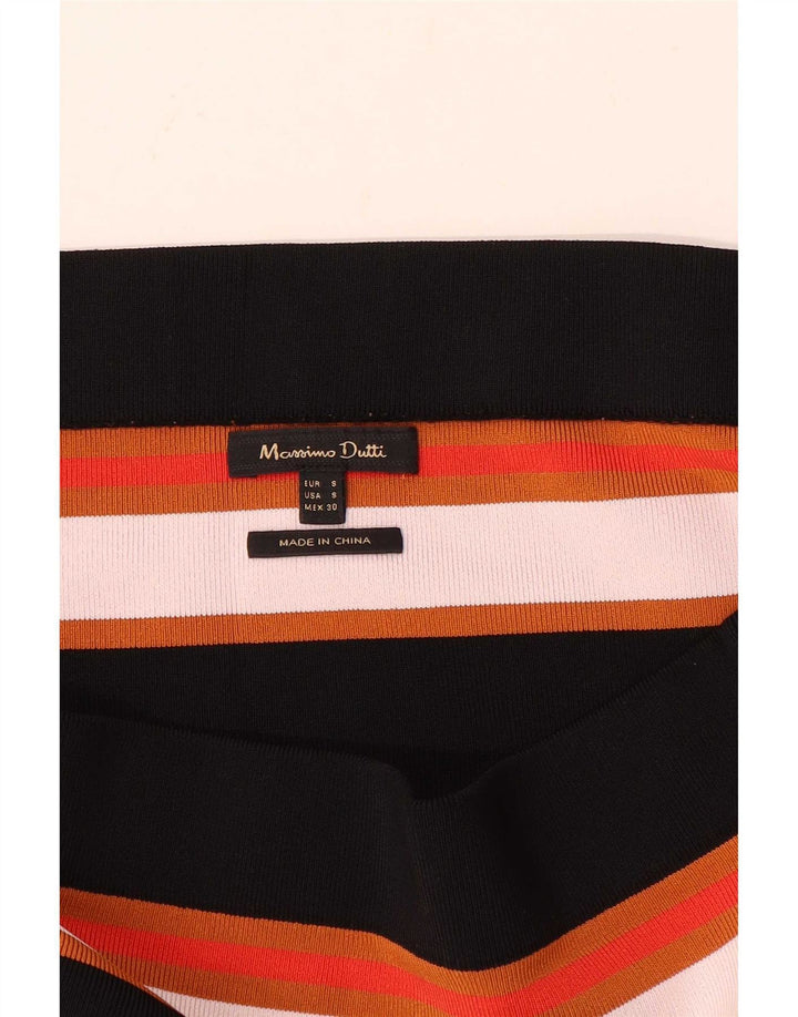 Massimo Dutti Dame Off Shoulder Top UK 8 Small Multicolored Striped